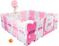 AGA4KIDS Dětská ohrádka 223 × 192 × 64 cm růžová - Ohrádka pro děti