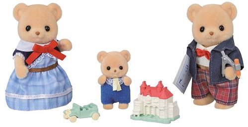 Sylvanian Families Biscuit Bear Family - Figure - Main image
