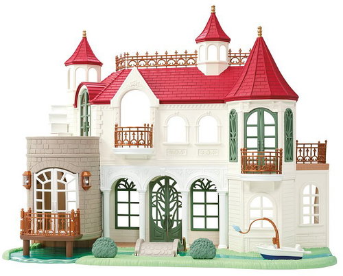 Sylvanian Families Villa with Red Roof by the River - Figure Accessories - Main image