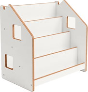 BusyKids Dětská knihovna domeček bílá - Toy Organiser