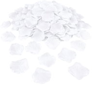 Partydeco Fabric Rose Petals, White, 300pcs - Party Accessories