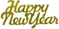 Partydeco Confetti New Year's Eve - Happy New Year - 4 × 2cm - 9g - Confetti