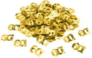 Partydeco Metallic Number 60 Confetti - Gold - 30g - Confetti