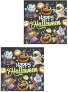 GUIRCA Happy Halloween Monster paper napkins – 33×33cm – 40pcs - Paper Napkins