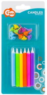 GoDan Cake candles, 12 pcs, mix of colours 8 cm - Candle