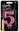 Numeral pink metallic 8 cm, 5