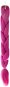 Soulima - Vlasy, kanelové syntetické vrkoče ombre fialové - Doplnok ku kostýmu