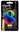 Cake candle numbers metallic, rainbow 8 cm, 8