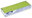 Conical candle 245 mm 10 pcs - yellow-green
