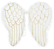 Guirca Angel wings white-gold, 47 × 40 cm - Costume Accessory