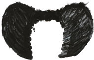 Guirca Angel wings black, 60 × 50 cm - Costume Accessory