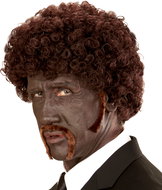 Widmann Brown afro wig with beard - Wig