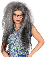 Widmann Witch wig grey rich - Wig