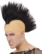 Widmann Punk wig with black sheer - Wig