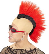 Widmann Punk wig with red sheer - Wig