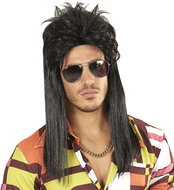 Widmann Men's rocker wig black - Wig