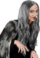 Widmann Witch carnival wig grey - Wig