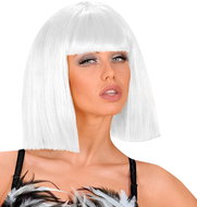 Widmann Ladies white wig with bangs - Wig