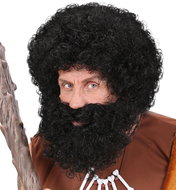 Widmann Devil wig black with beard - Wig