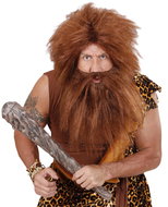 Widmann Wig with beard brown - Wig