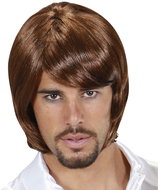 Widmann Men's retro brown wig - Wig