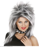 Widmann Women's rocker wig grey - Wig
