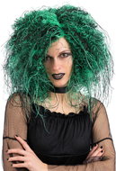 Carnival Toys Green - black rich witch wig - Wig