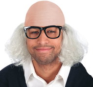 Carnival Toys Bald with hair and glasses - Wig