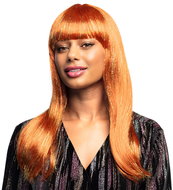 Boland Ladies long wig glitter copper shade - Wig