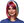 Wig multicolour ladies short