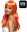 Orange long wig for women