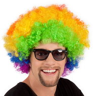 Boland Wig afro multicolour XL - Wig