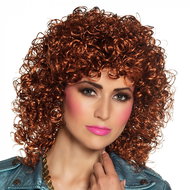 Boland Women's wig brown curly retro - Wig