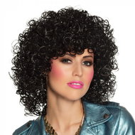 Boland Women's wig black curly retro - Wig