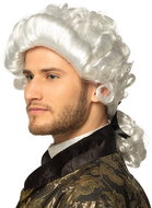Boland White men's baroque wig - Wig