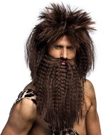 Boland Wig and beard dustman brown - Wig