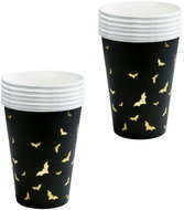 PARTYDECO Paper cups, Halloween bats, 12 pcs, 220 ml - Drinking Cup