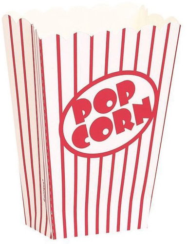 Popcorn boxes - small - 10 cm × 15,5 cm - 10 pcs - Party Accessories - Main image