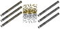Confetti PARTYDECO Confetti set 60 cm gold metallic silver, New Year's Eve, 6 pcs - Konfety