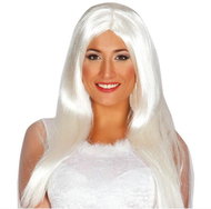 GUIRCA Long straight hair, white - Wig