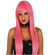 GUIRCA Pink wig with long hair - Wig