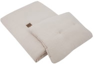 Eco 2-piece muslin blanket + pillow set 75×100cm, 30×40cm beige - Baby Bedding