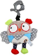 Owl with toy machine 17 cm - Pushchair Toy