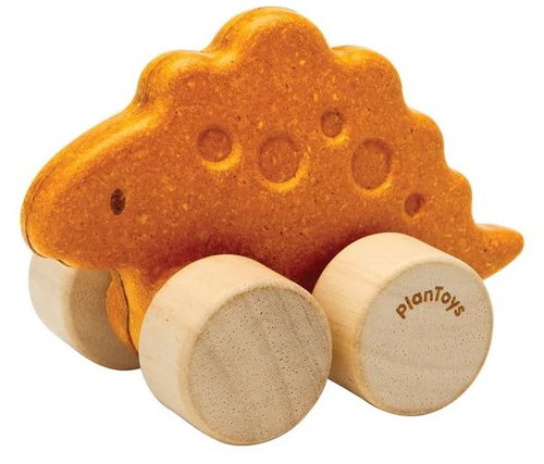 Plan Toys Dino Stego autíčko - Toy Car for Toddlers - Main image