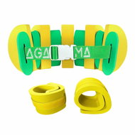 Agama SET swimming belt SWIM yellow-green + sleeves EVA, 13 pieces/up to 26 kg - Swim Belt