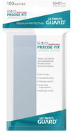 Ultimate Guard - Precise-Fit Japanese Size Resealable Covers 100 pcs - Transparent - Card Case