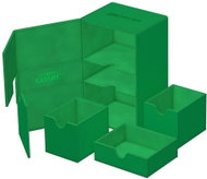 Ultimate Guard Twin Flip`n`Tray 160+ XenoSkin Monocolour Green - Card Storage Box