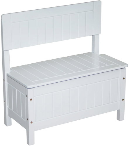 Roba Children's bench with storage space, white - Children's sofa - Main image