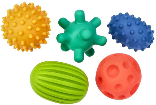 MOMS CARE Pastel Sensory Balls – 5 pcs - Motor Skill Toy - Main image