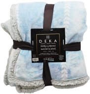 Home Elements Flanelová deka s beránkem, světle modrá - Deka